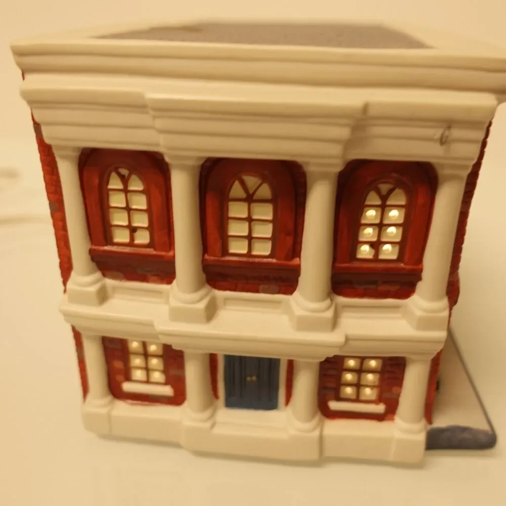 Hawthorne Village Welcome to Mayberry Lighted Post Office 1995 Christmas Wreath